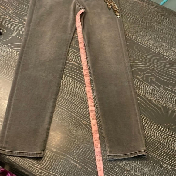 NWT Super High Waist Beaded Side Slim Jeans, Size 00 - Picture 9 of 12